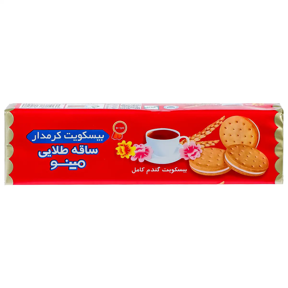 بیسکویت کرمدار ساقه طلایی مینو 192 گرمی