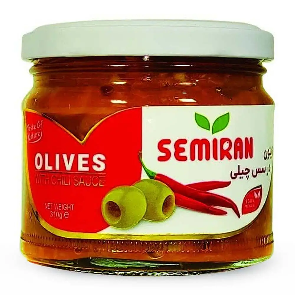 پک زيتون در سس چيلی سميران 310 گرمي بسته 3 عددی