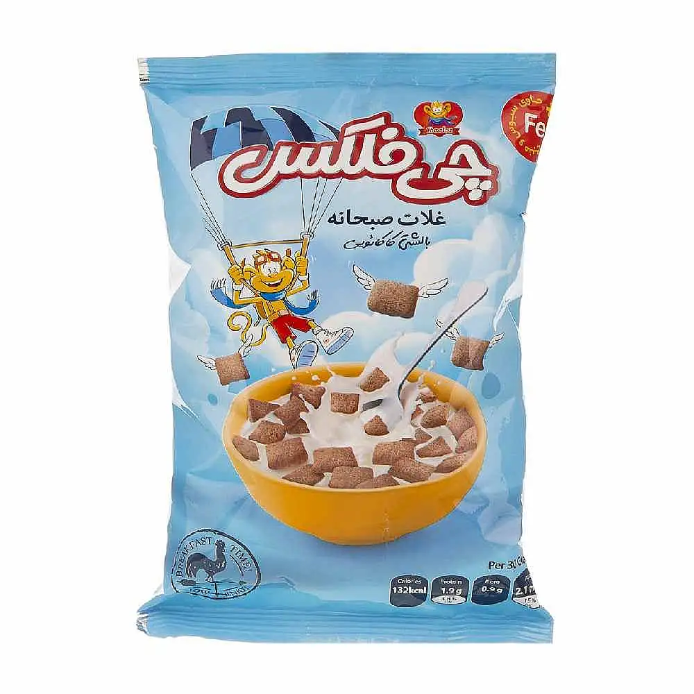 پک غلات صبحانه با مغز شكلات چی پف 75 گرمی بسته 4 عددی