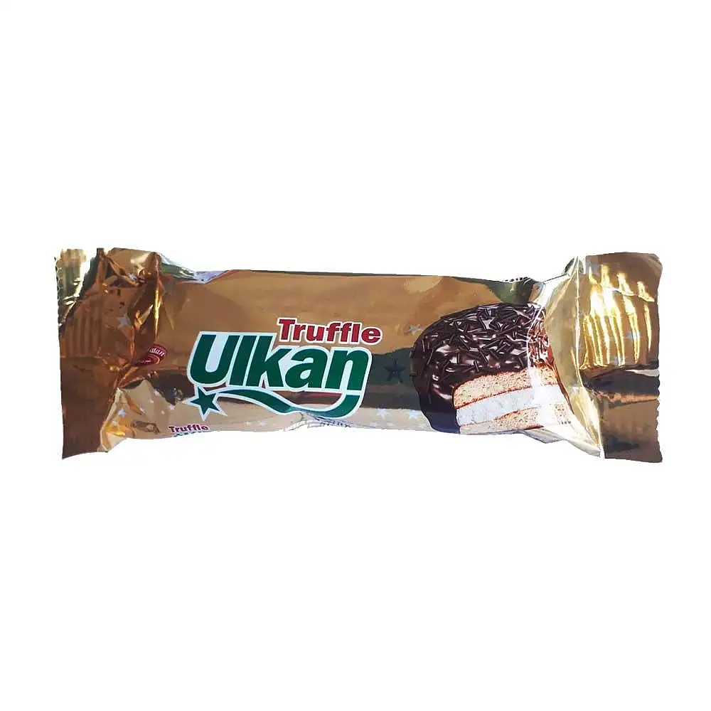کوکی اولکان دارک با روکش کاکائویی شیرین وطن 60 گرمی بسته 2 عددی