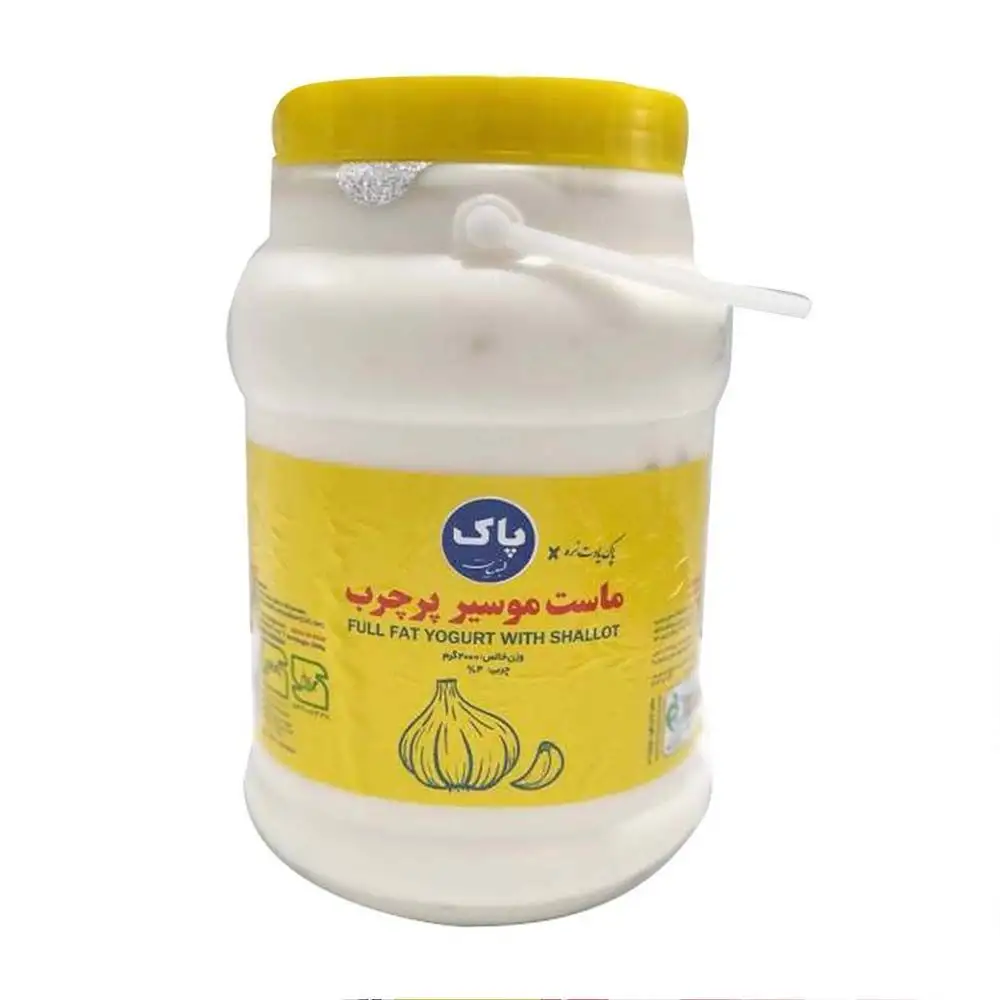 پک ماست موسیر پرچرب پاک 2 کیلوگرمی بسته 4 عددی