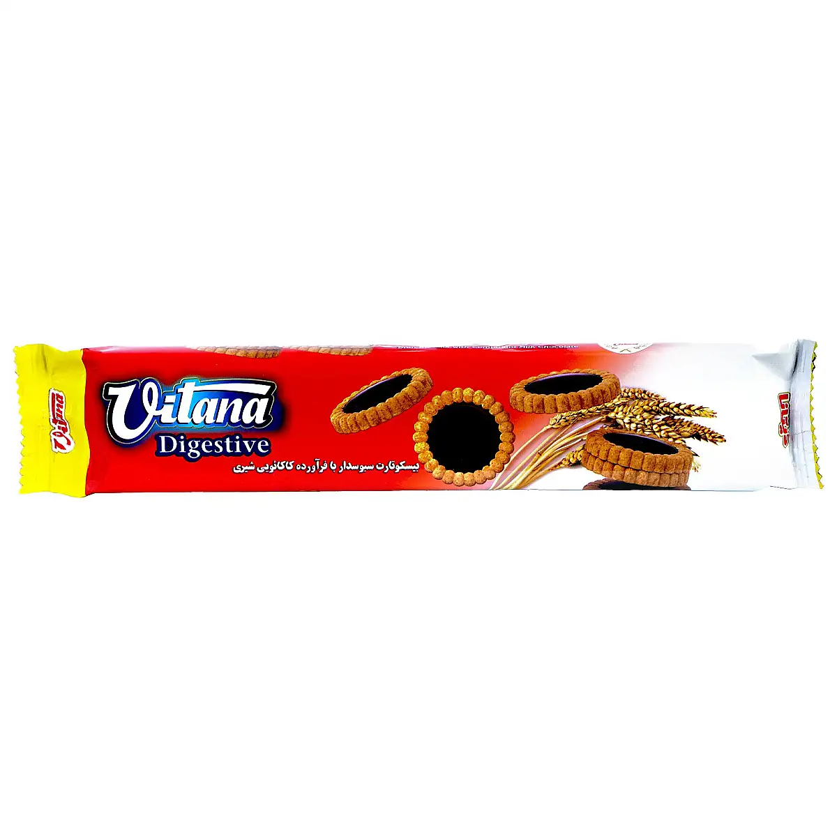 پک بیسکو تارت سبوس دار کاکائو شیری ویتانا 64 گرمی بسته 3 عددی