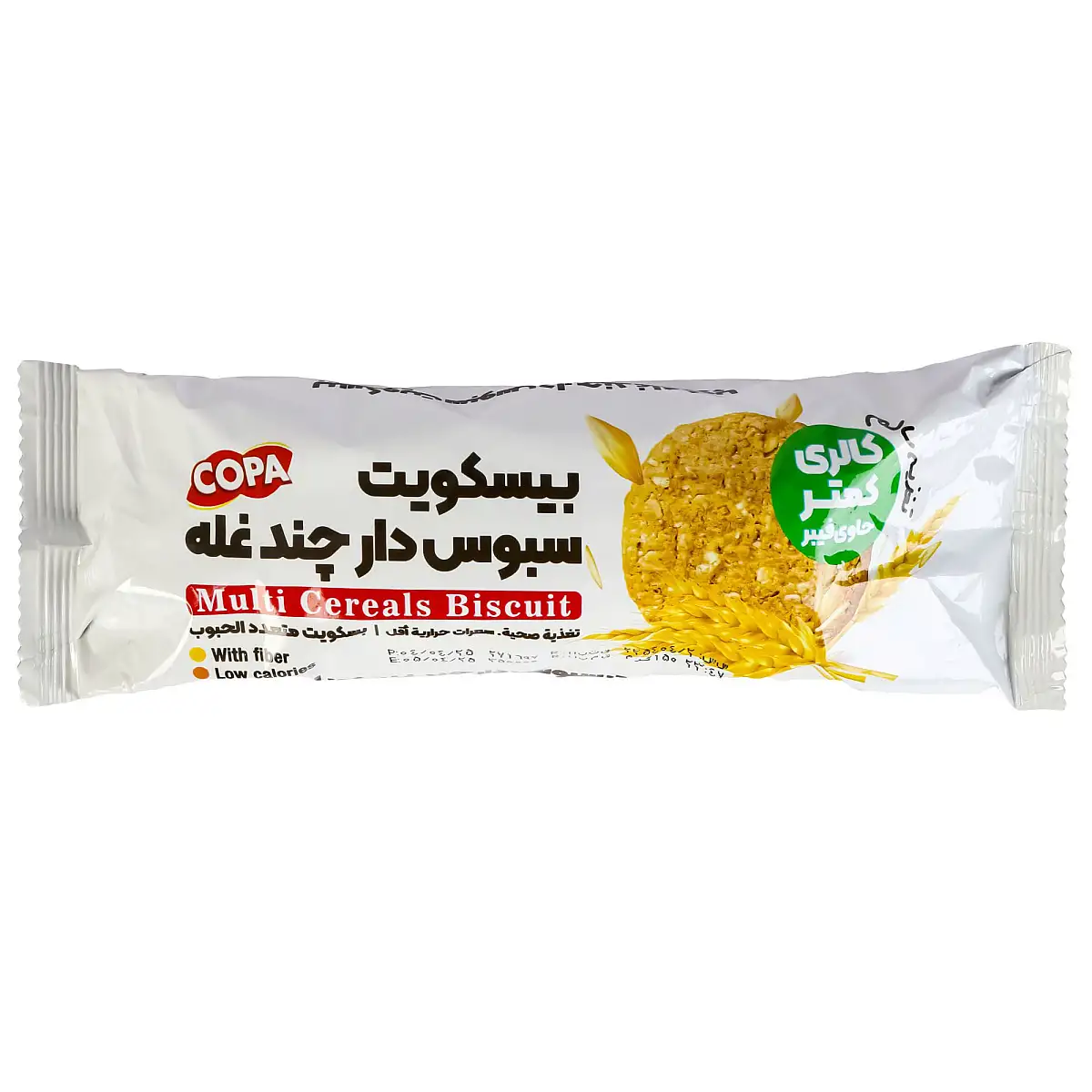 پک بیسکویت سبوس دار چند غله کوپا 150 گرمی بسته 4 عددی