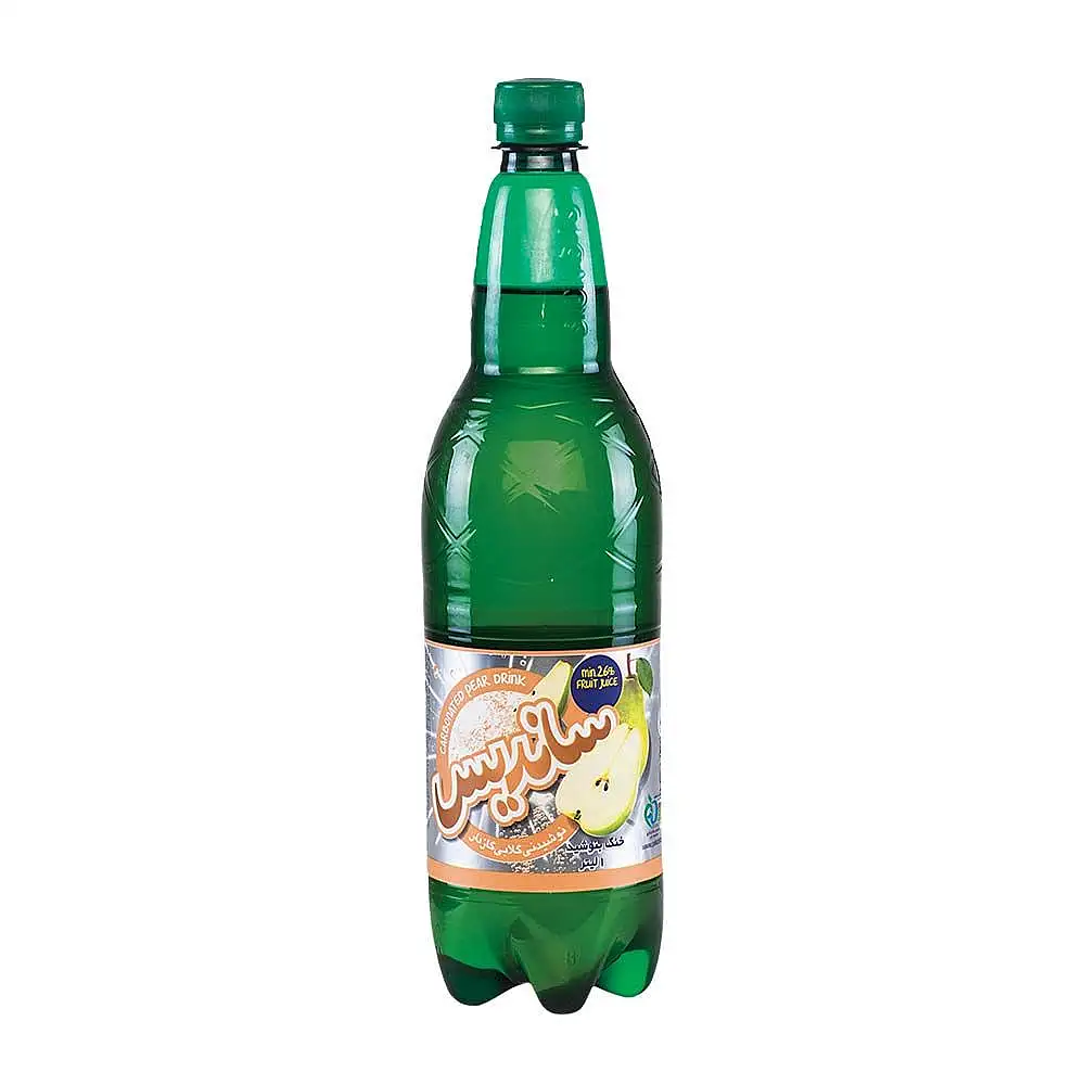 پک آبمیوه گازدار گلابی ساندیس 1 لیتری بسته 3 عددی