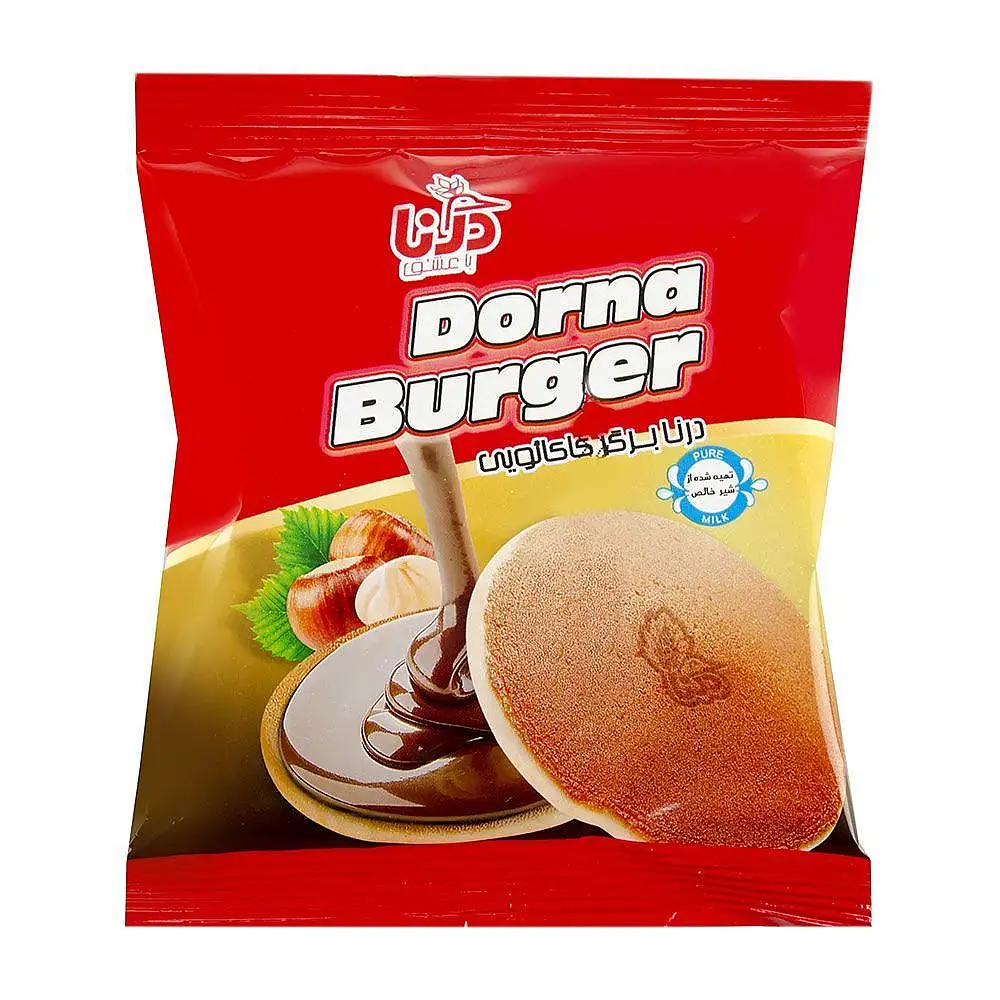 پک کیک برگر کاکائویی درنا 40 گرمی بسته 7 عددی