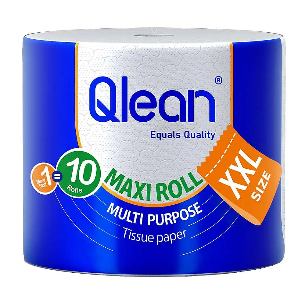 پک دستمال كاغذی دو لایه کیولین سایز خیلی بزرگ مدل Maxi Roll بسته 3 عددی