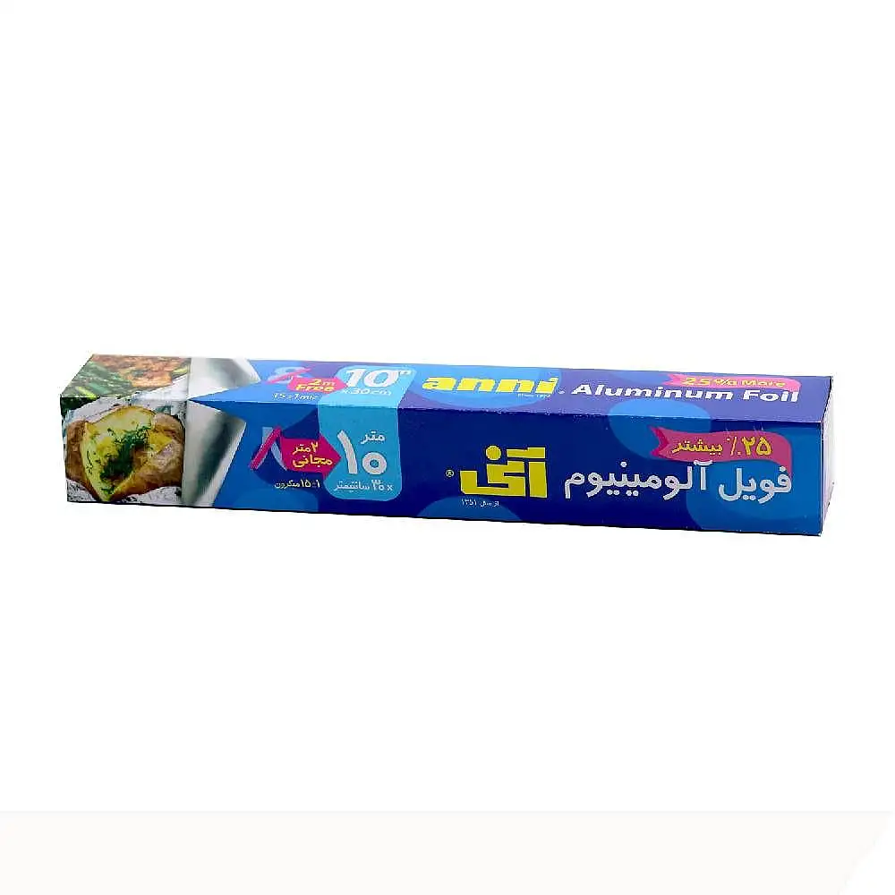 فویل آلومینیوم عرض 30 سانتی متری آنی (10 متر)