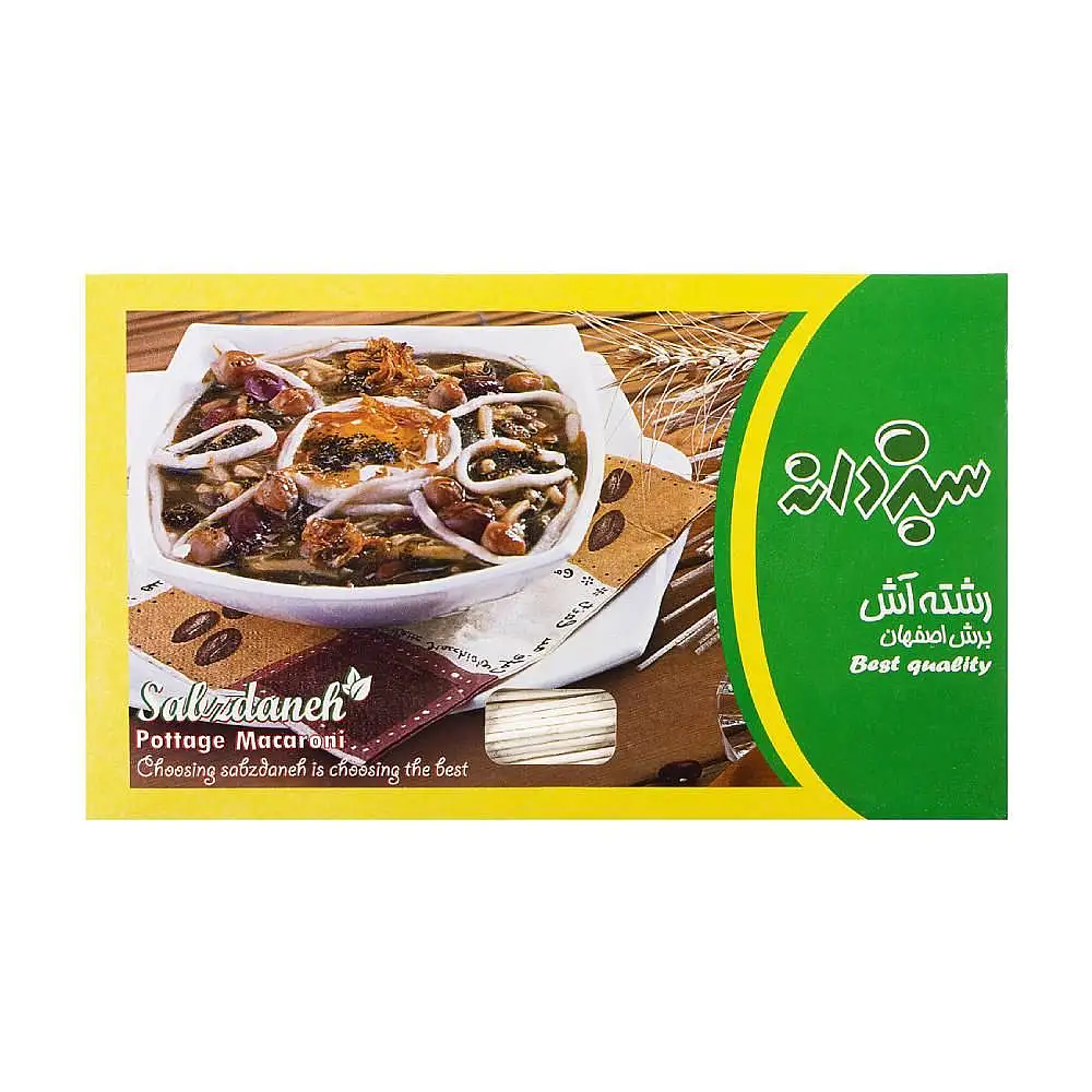 پک رشته آش سبزدانه 500 گرمی بسته 3 عددی