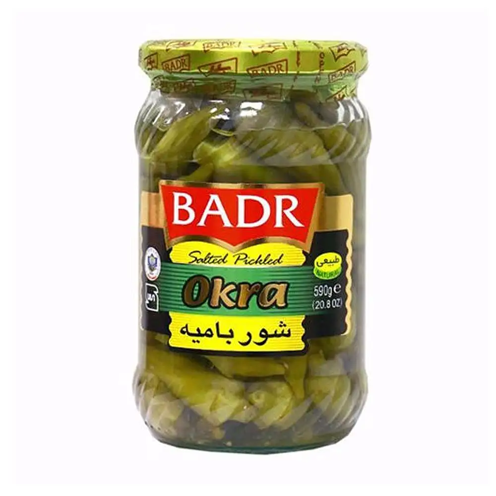 شـور بامیه شیشه 590 گرمی بدر