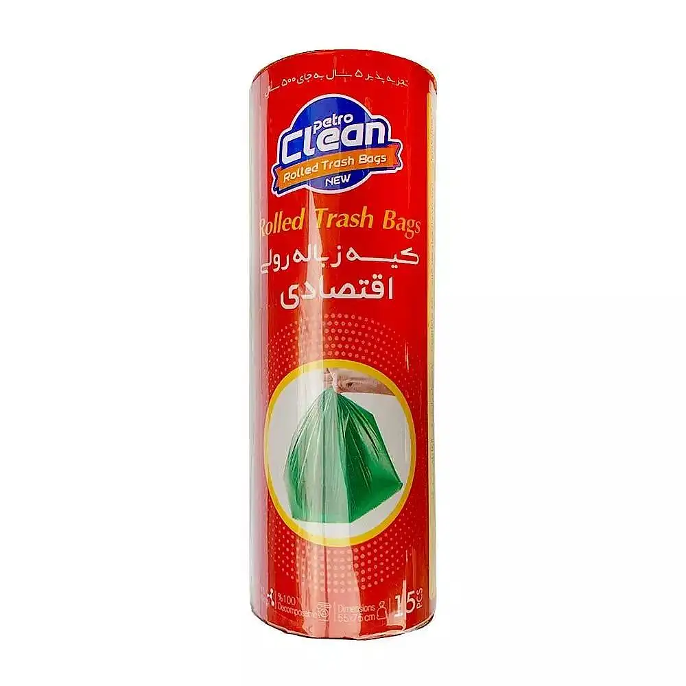 پتروکلین زباله تجزیه پذیرخانواده نیمKG بسته 2 عددی