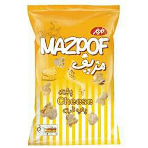 پک پاپ کورن پنیری مزمز 60 گرمی بسته 6 عددی