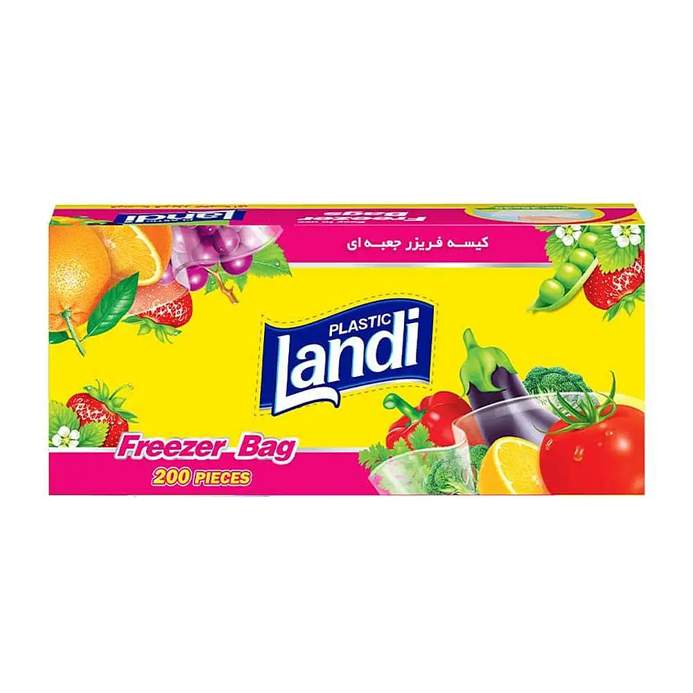 کیسه فریزر جعبه ای 200 عددی لندی