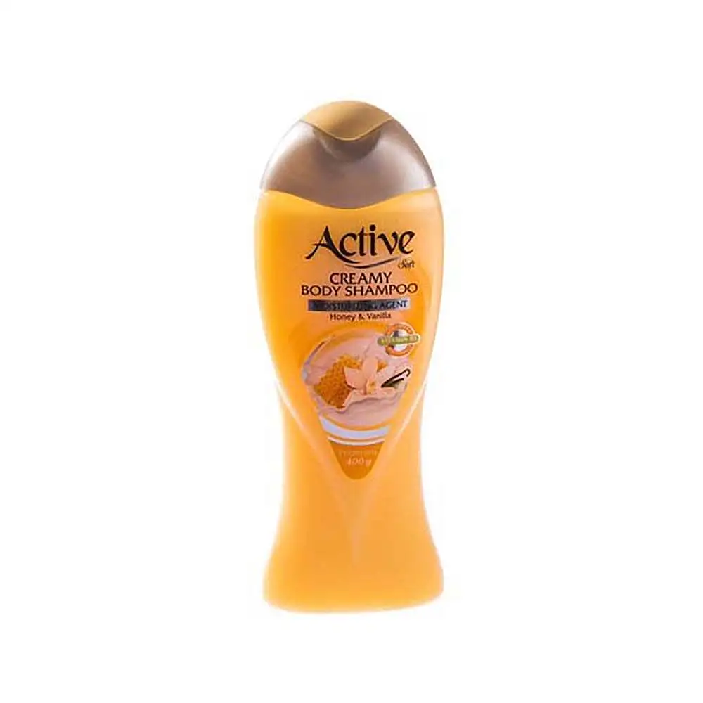 پک شامپو بدن کرمی اکتیو مدل Vanilla And Honey حجم 400 میلی لیتری بسته 3 عددی
