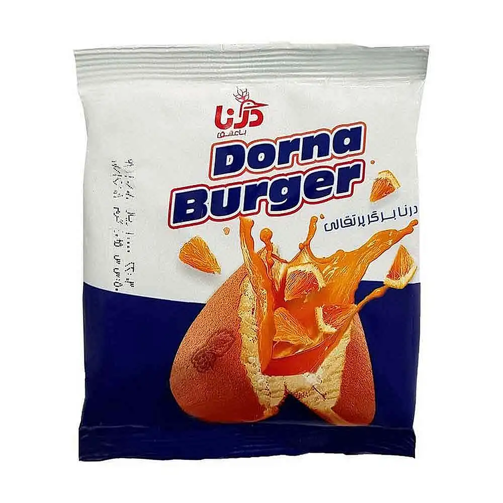 پک کیک برگر پرتقالی درنا 40 گرمی بسته 7 عددی