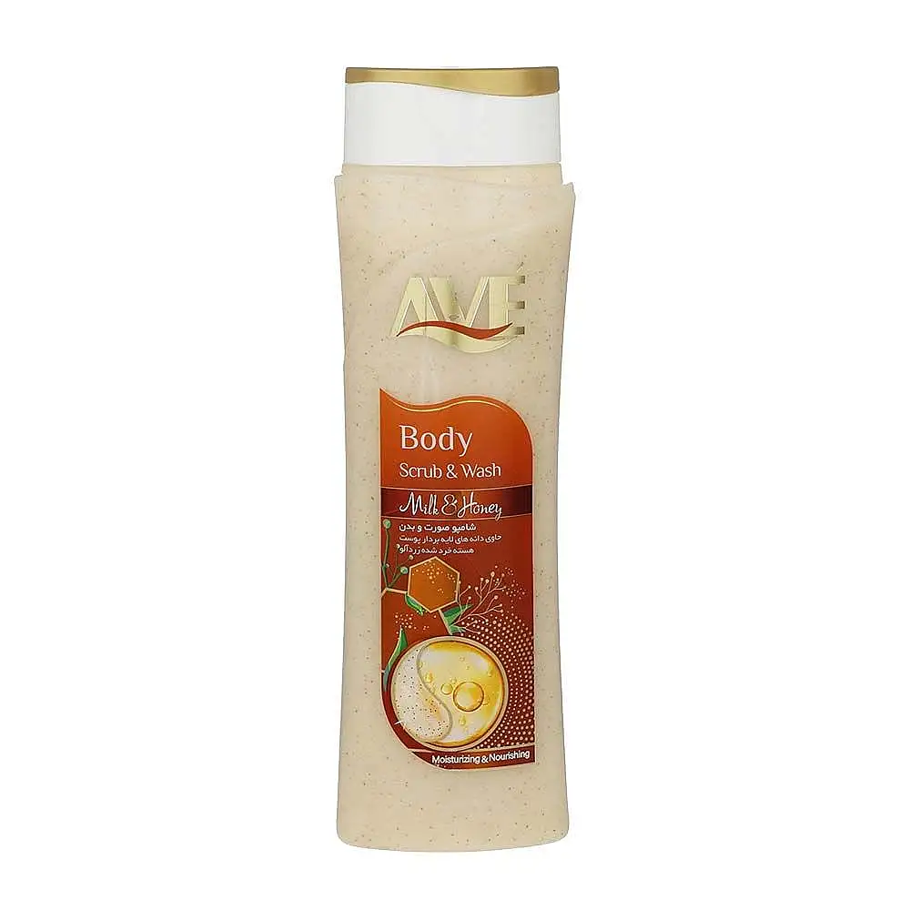 پک شامپو بدن اسکراب اوه مدل Milky And Honey حجم 380 میلی لیتر بسته 3 عددی
