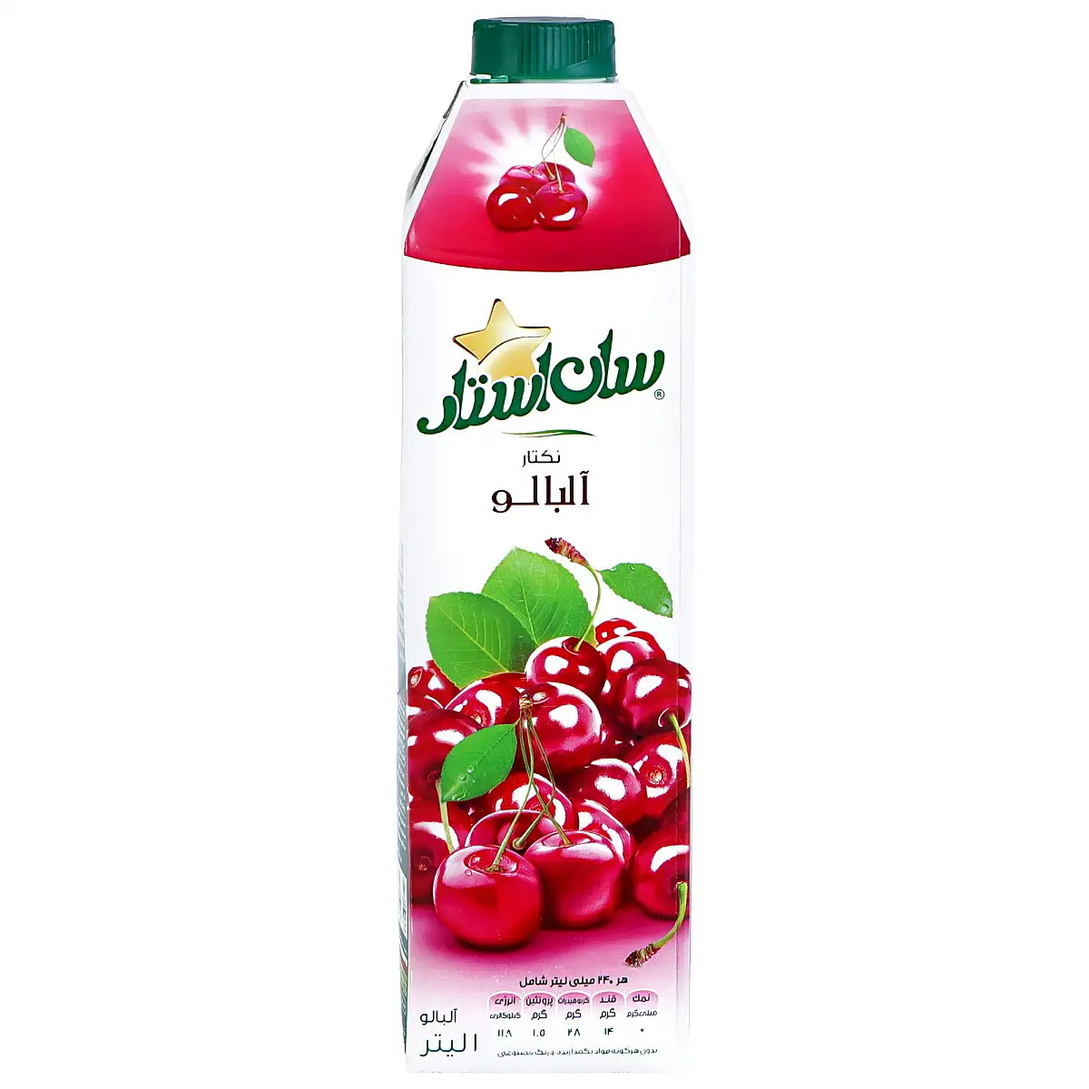 آبمیوه آلبالو سان استار 1 لیتری