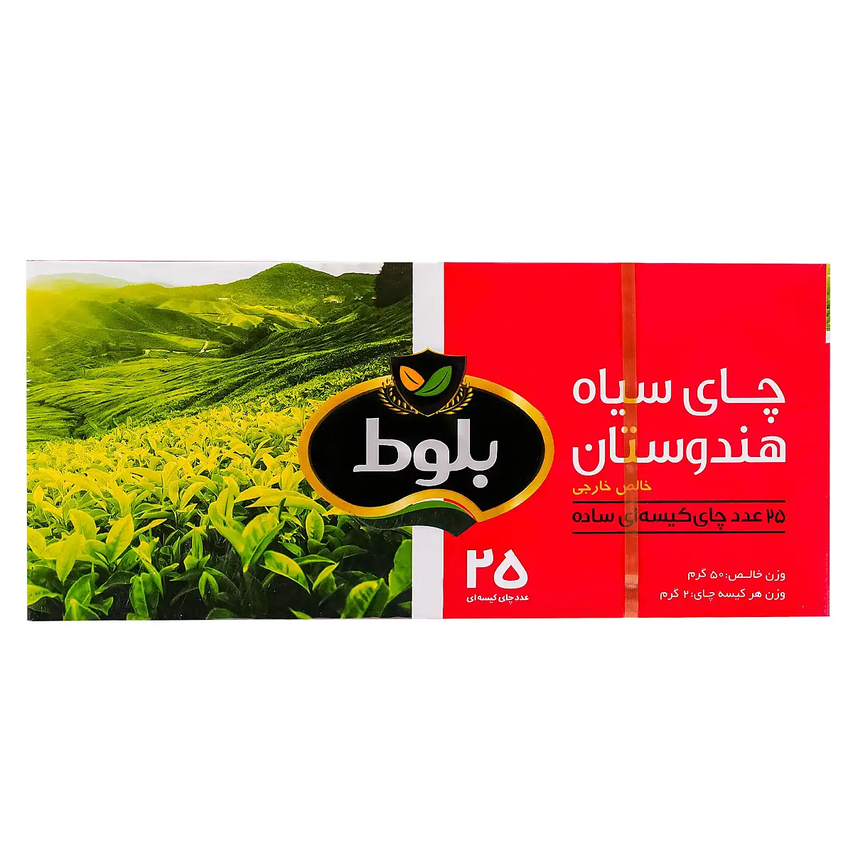 چای کیسه ای ساده بدون لفاف 25 عددی بلوط بسته 2 عددی