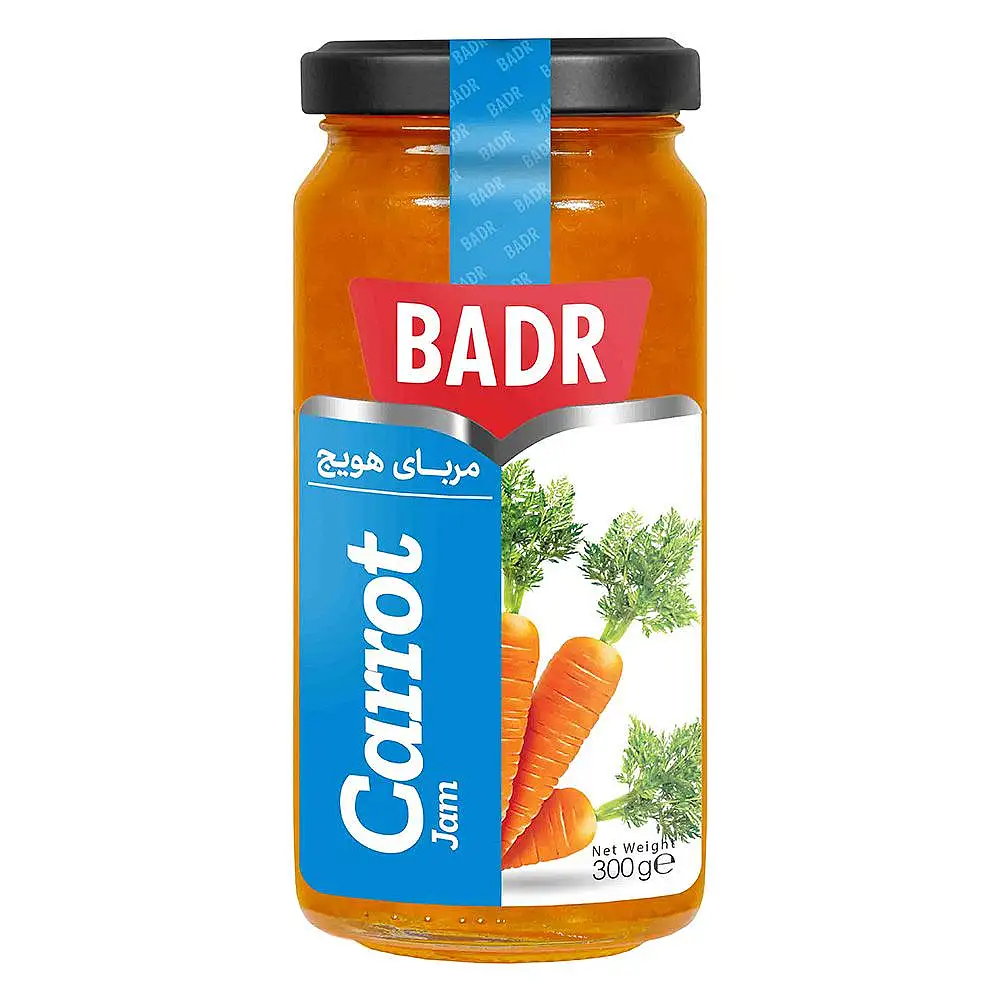 پک مربا هویج بدر 300 گرمی بسته 3 عددی