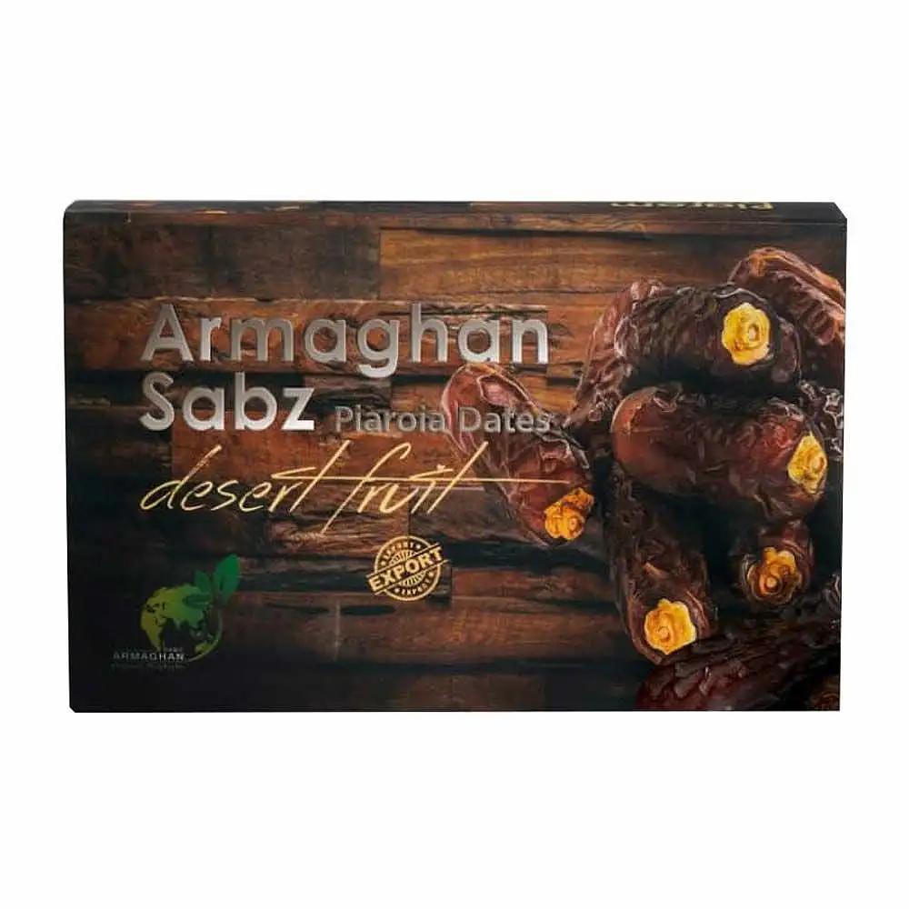 خرما خشک پیارم ارمغان سبز بسته 400 گرمی