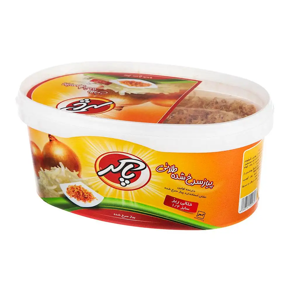 پیازسرخ شده خلالی ریز 200گرمی پاکر