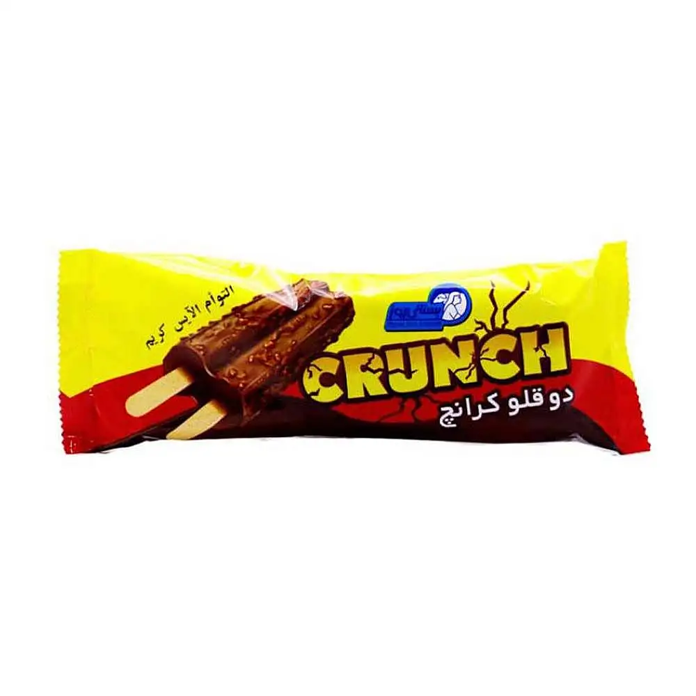 بستنی دوقلو کرانچ روز بسته 2 عددی