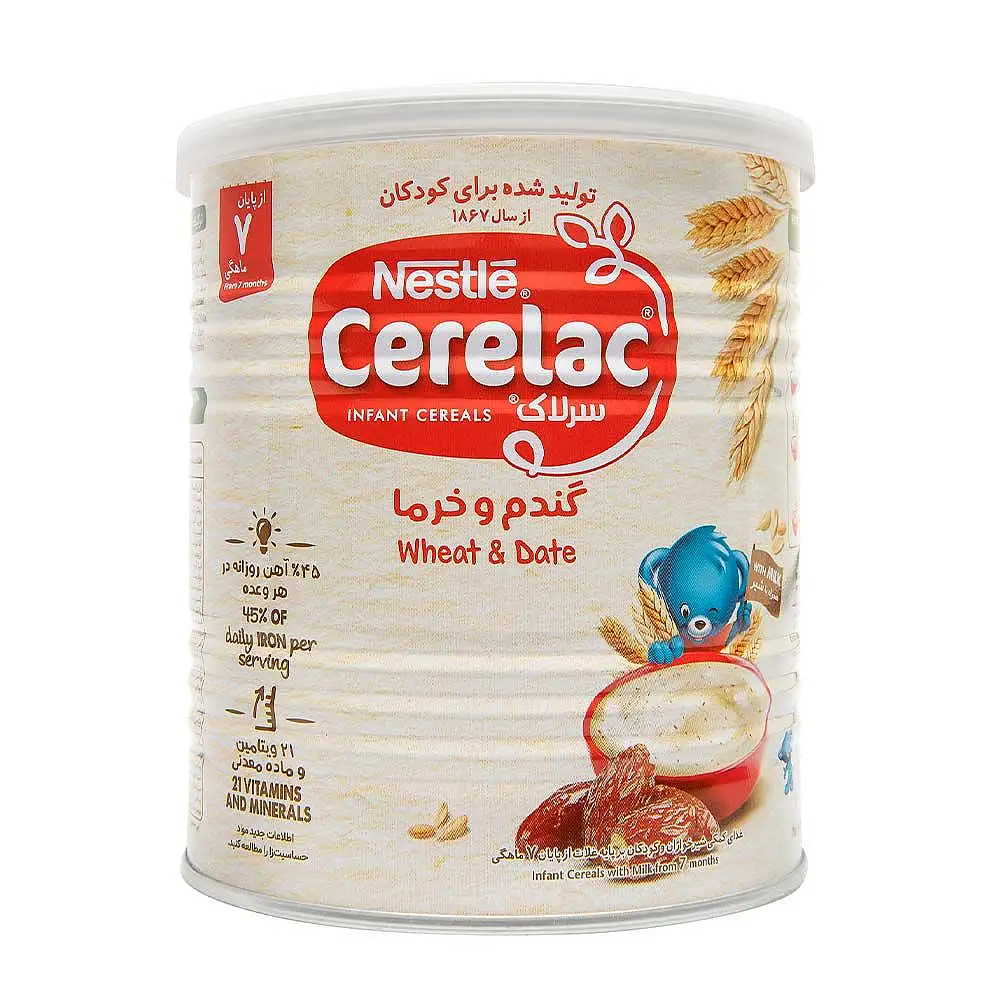 غذا کودک گندم و خرما سرلاک نستله 400 گرمی
