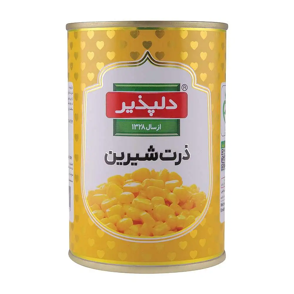 پک کنسرو ذرت شیرین دلپذیر 415 گرمی بسته 3 عددی