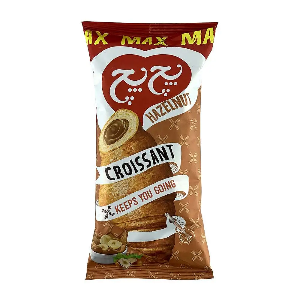 کروسان با مغز کاکائو فندقی مکس پچ پچ 50 گرمی بسته 6 عددی