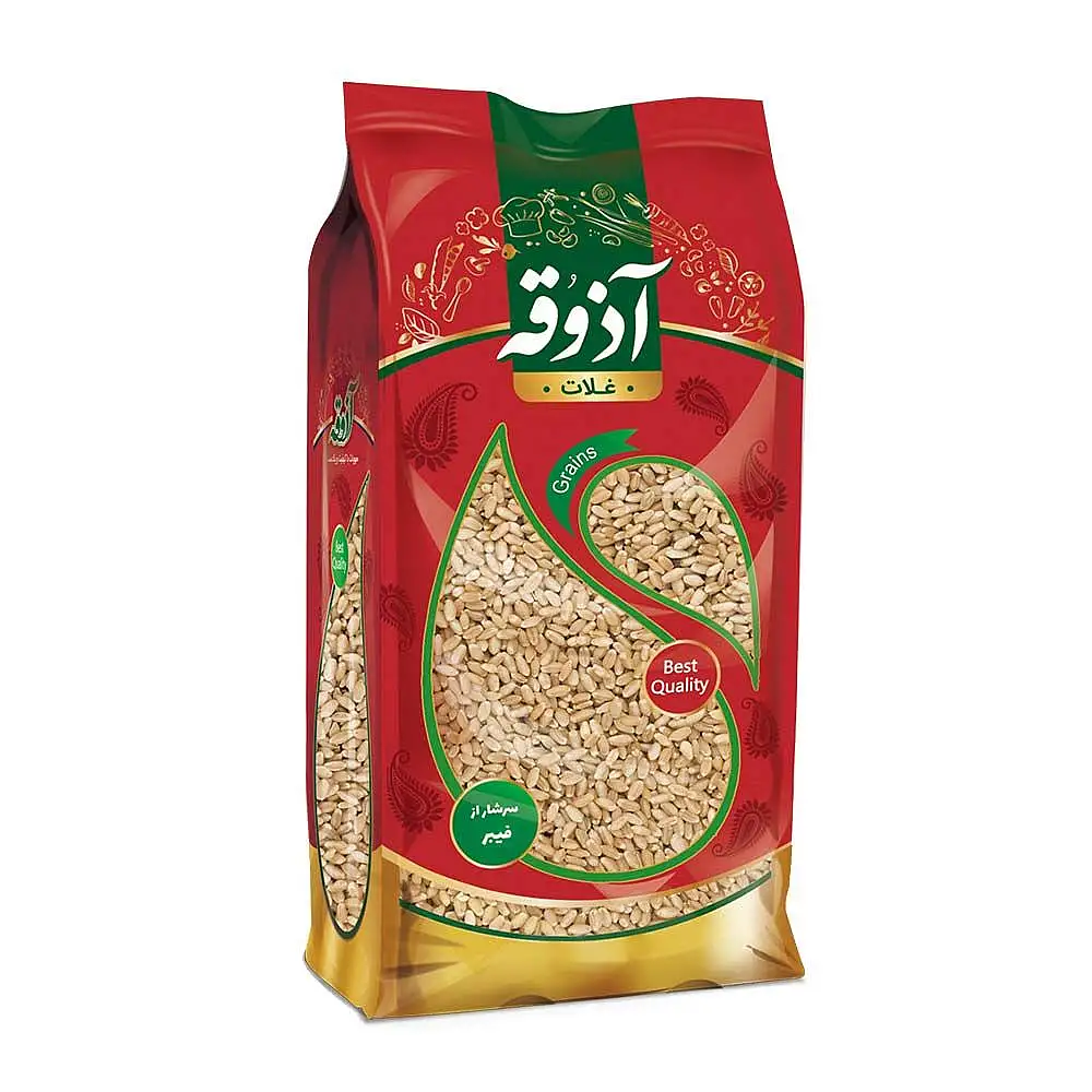 پک جو پوست کنده آذوقه 900 گرمی بسته 3 عددی