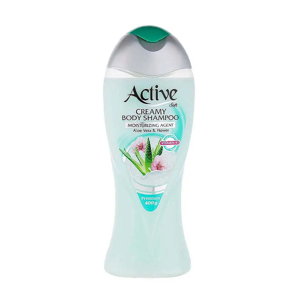 پک شامپو بدن کرمی اکتیو مدل Aloe Vera حجم 400 میلی لیتر بسته 3 عددی