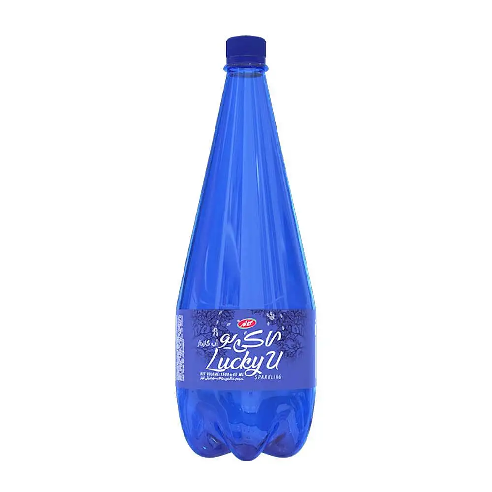 آب گازدار لاکی یو1 لیتری