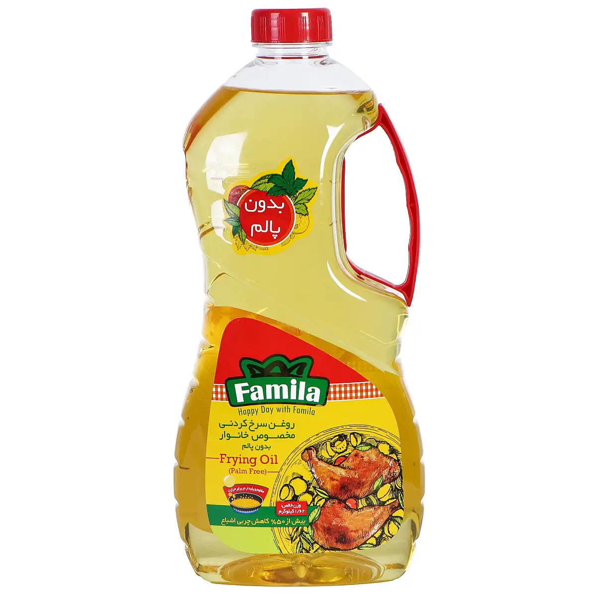 روغن سرخ کردنی بدون پالم فامیلا 1.62 کیلوگرمی