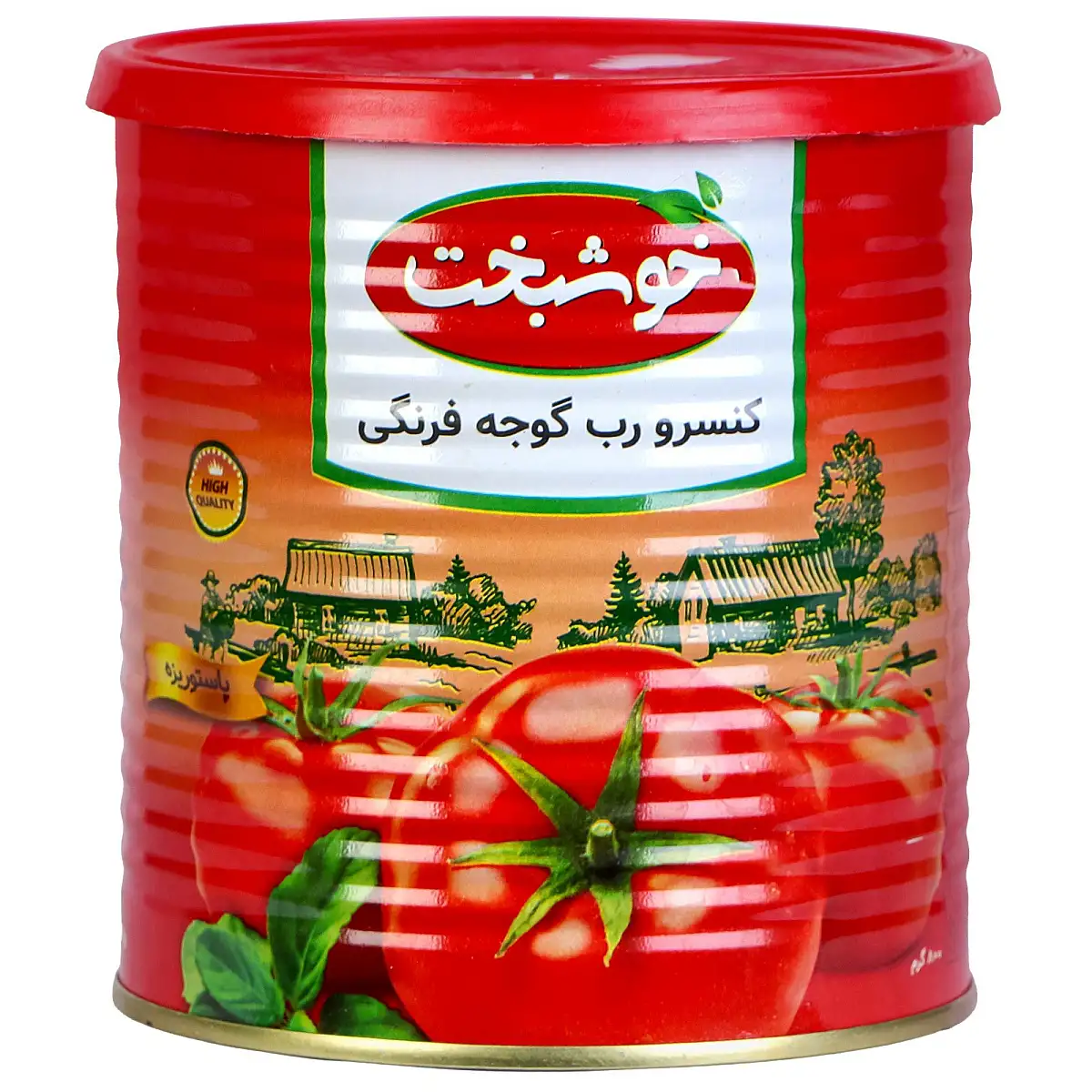 پک رب گوجه فرنگی خوشبخت 800 گرمی بسته 6 عددی