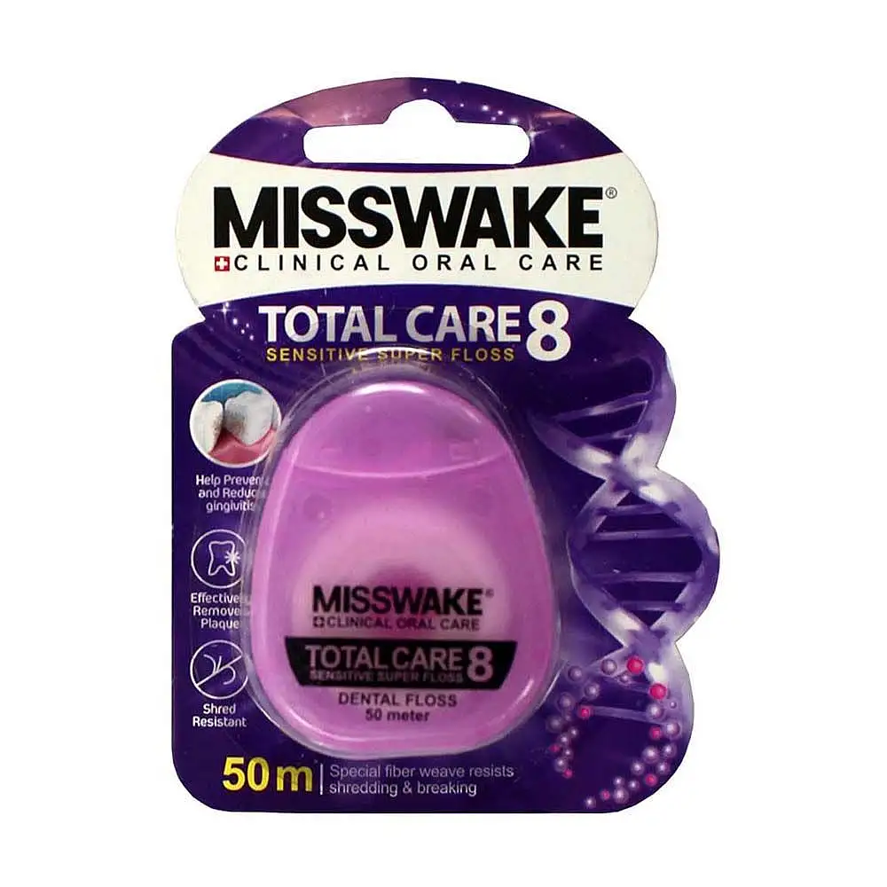 پک نخ دندان میسویک مدل Total Care 8 طول 50 متری بسته 3 عددی