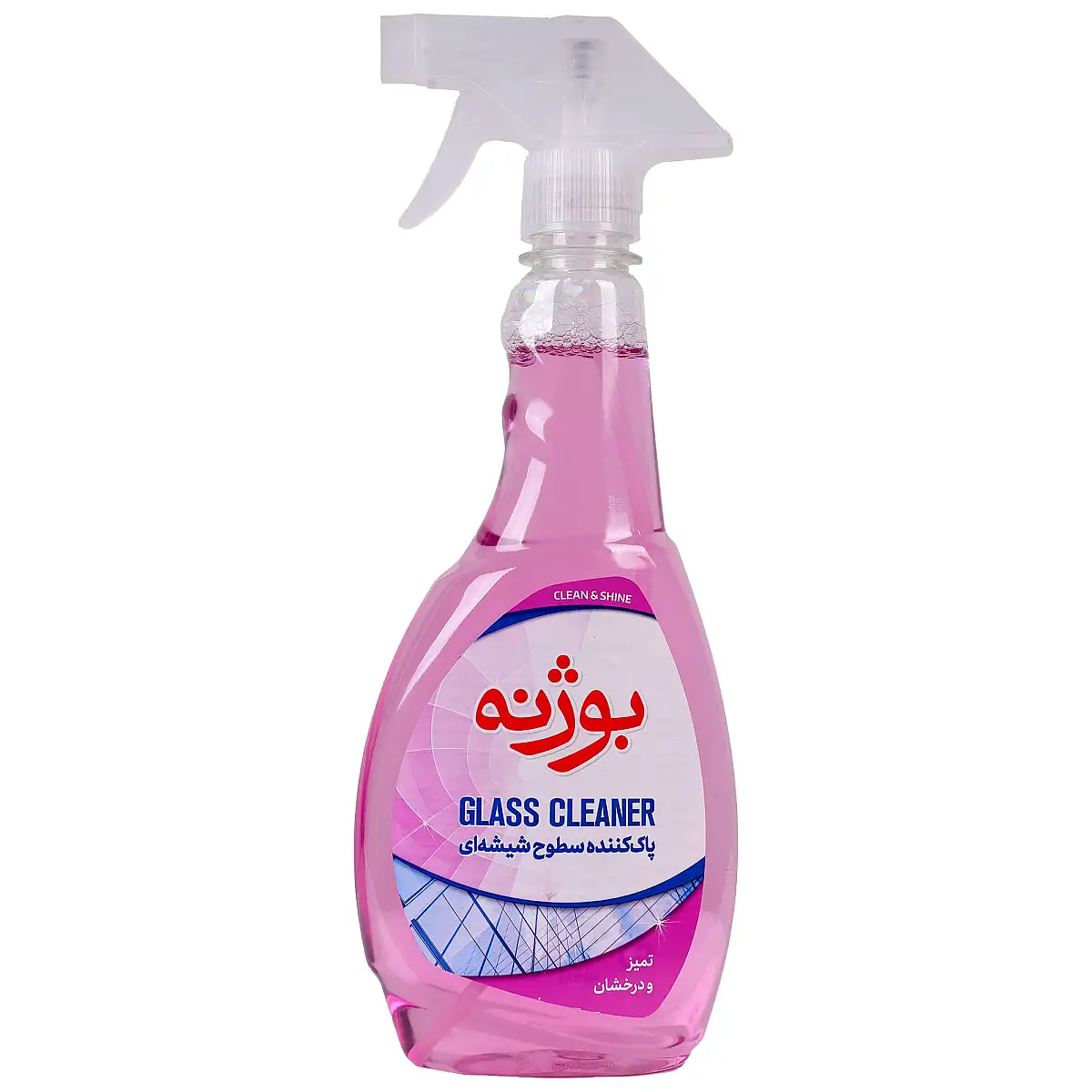 اسپری شیشه پاک کن بوژنه صورتی 500 میلی لیتری