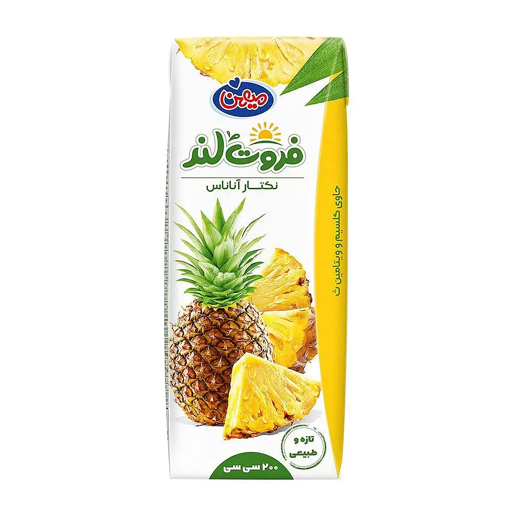  آناناس فروت لند 200 میلی لیتری میهن بسته 2 عددی