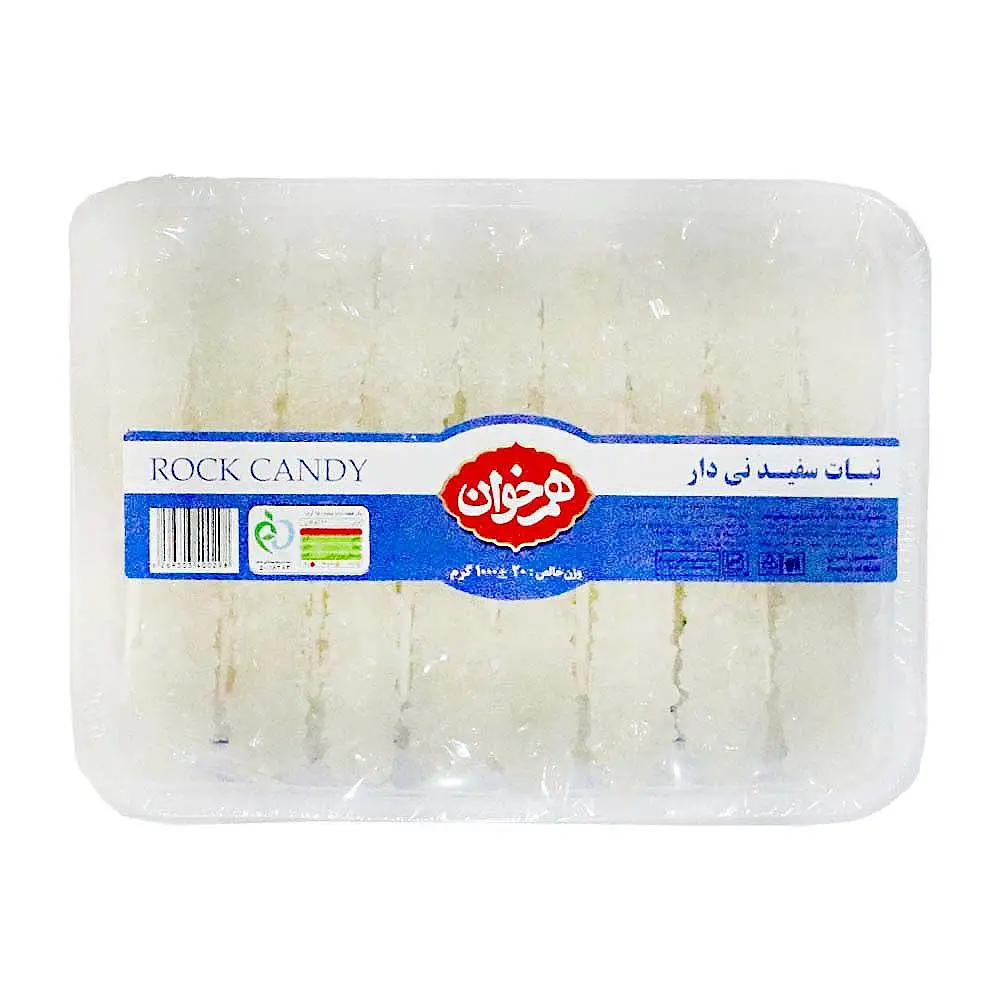پک نبات سفید نی دار هم خوان 1 کیلویی بسته 3 عددی