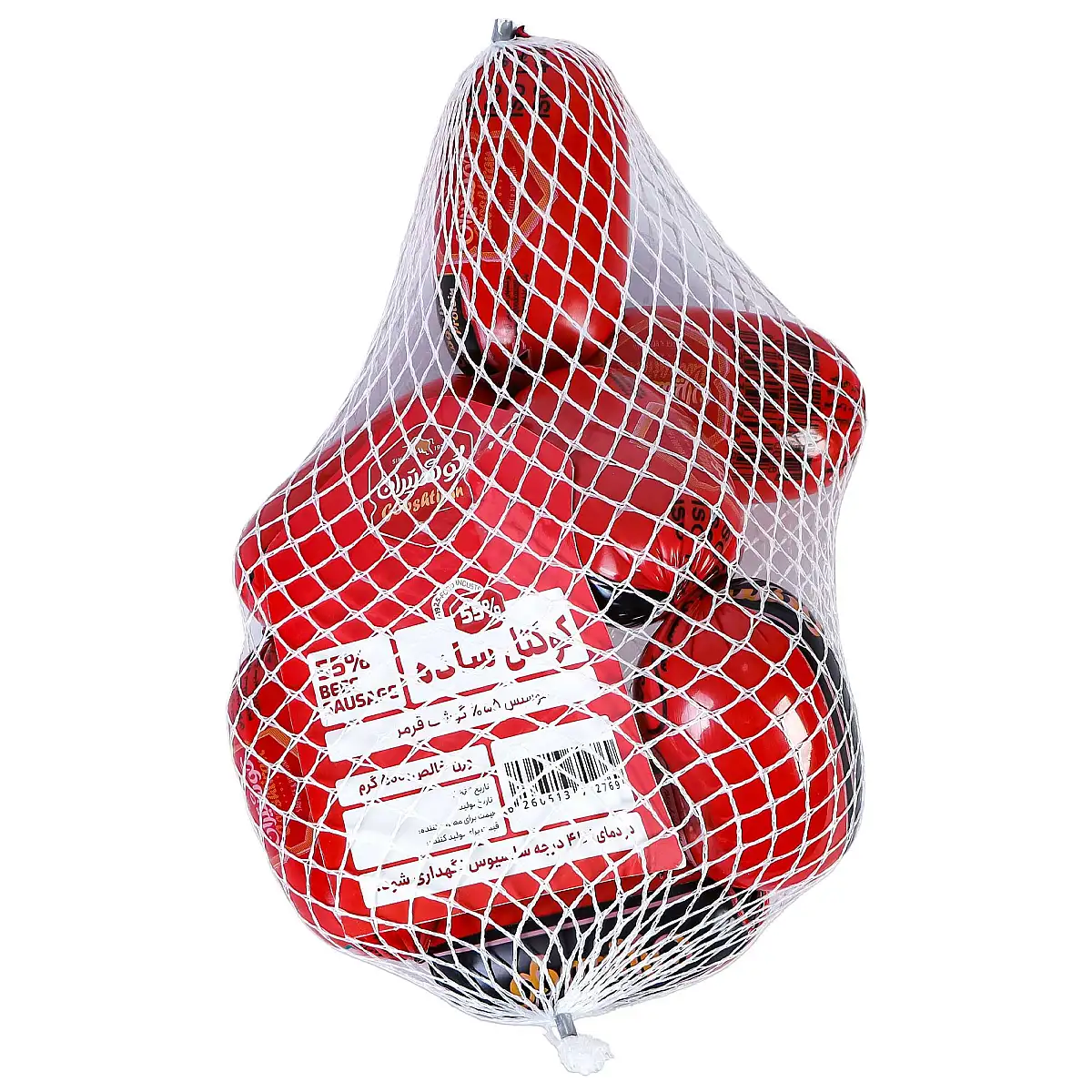 پک سوسیس کوکتل 55% گوشت قرمز گوشتیران 500 گرمی بسته 3 عددی