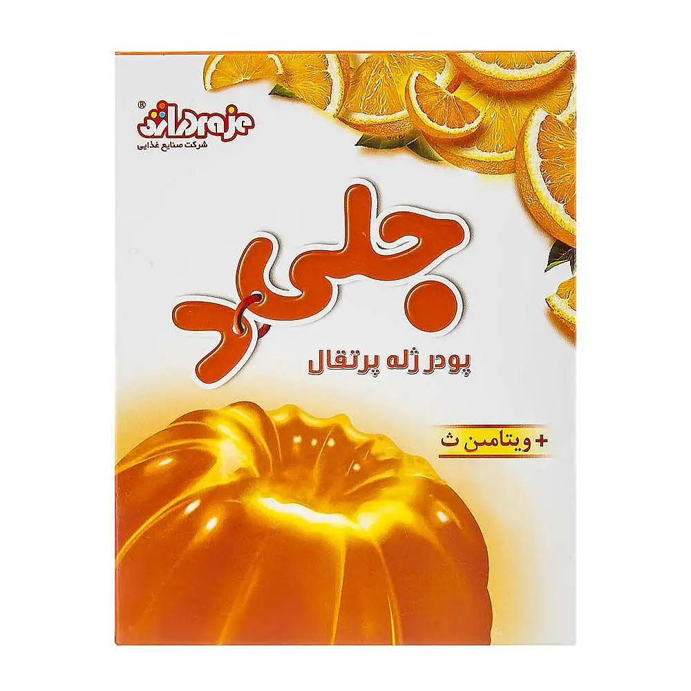 پک پودر ژله پرتقال جلید دراژه 100 گرمی بسته 3 عددی