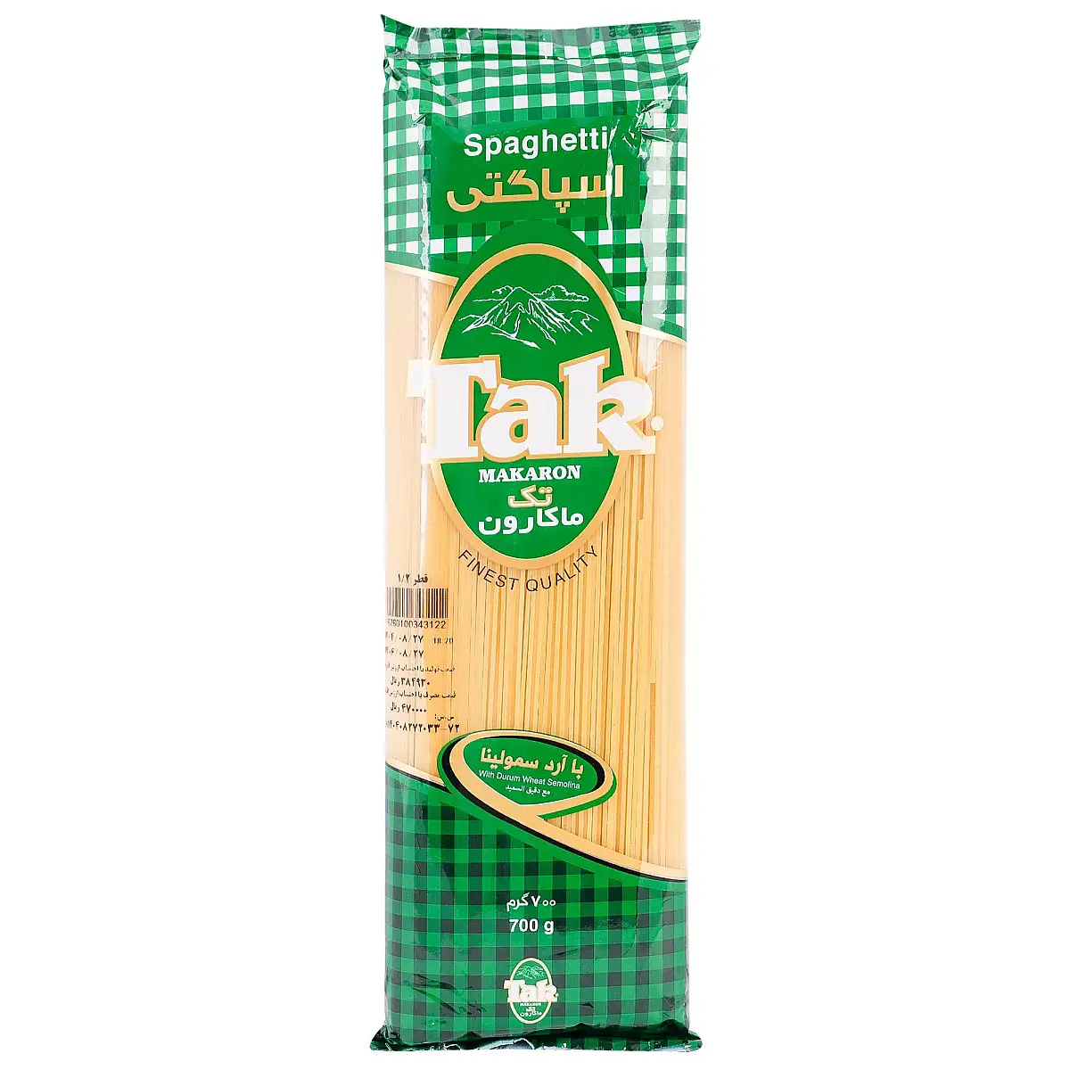 ماکارونی قطر 1.2 تک ماکارون 700 گرمی