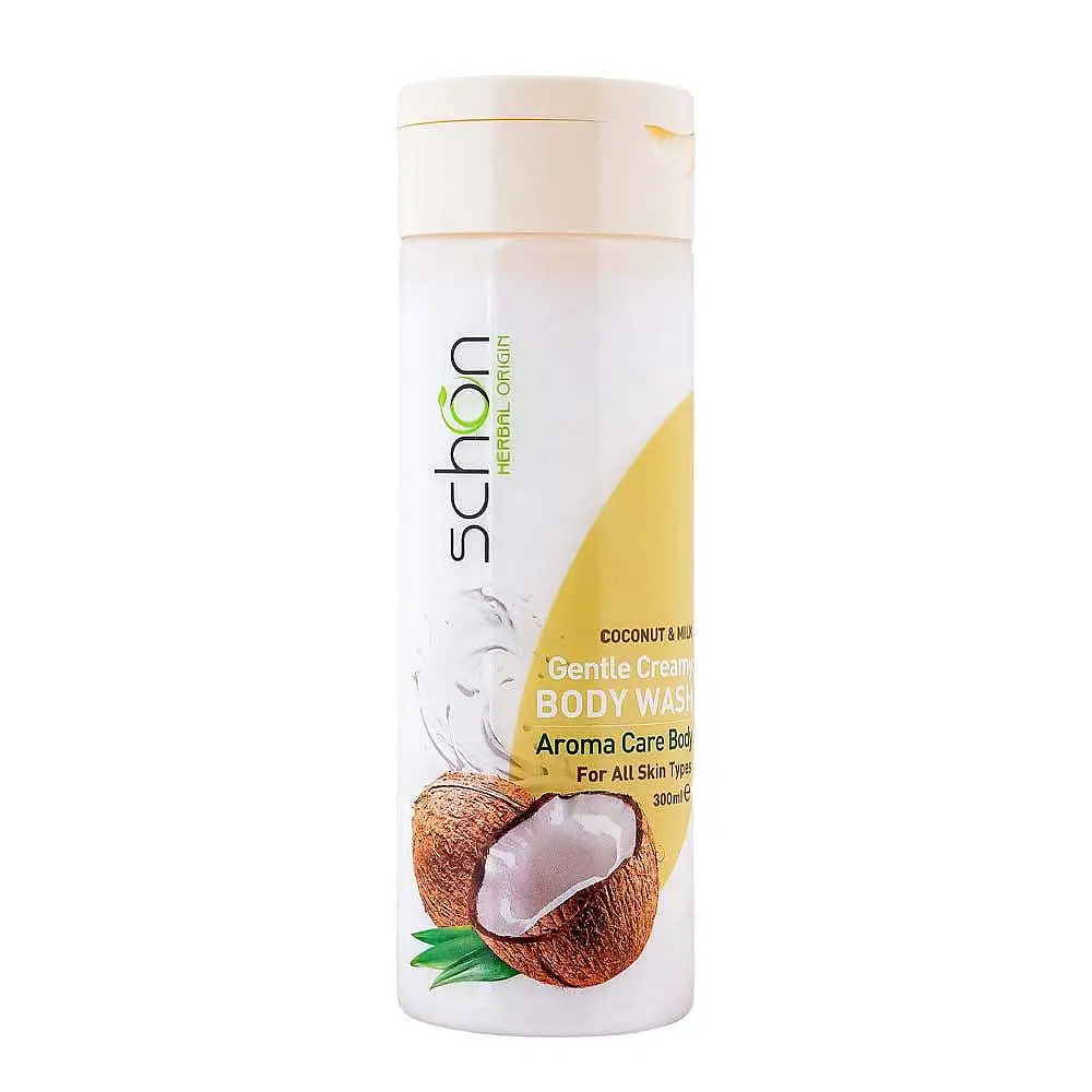 شامپو بدن کرمی شون مدل Coconut and Milk حجم 300 میلی لیتر