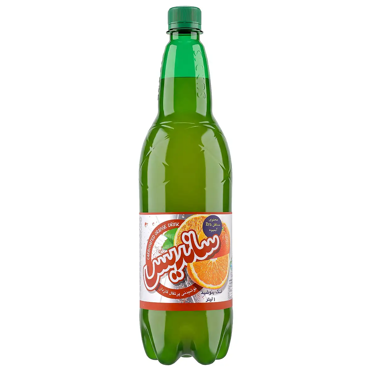 نوشیدنی پرتقال گازدار یک لیتری ساندیس بسته 2 عددی