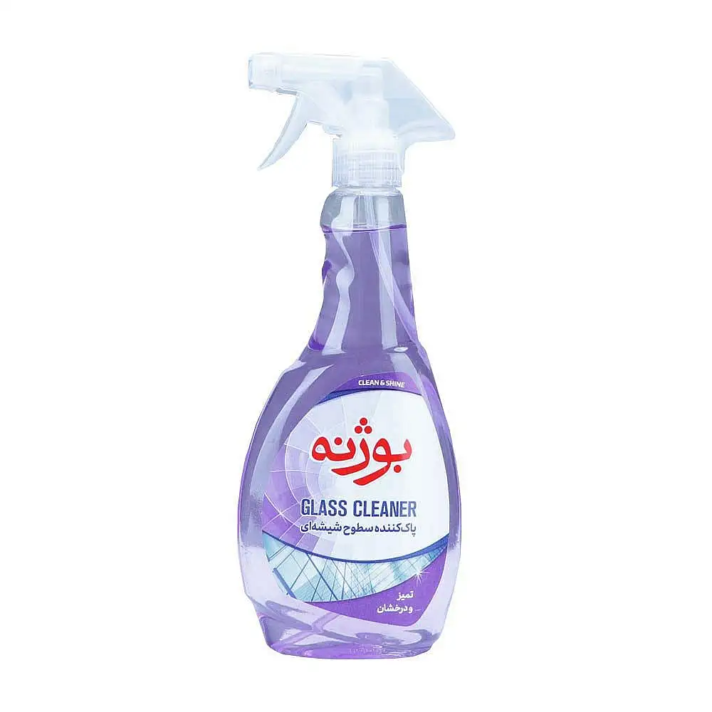 پک شیشه پاک کن بوژنه مدل Purple حجم 500 میلی لیتر بسته 3 عددی
