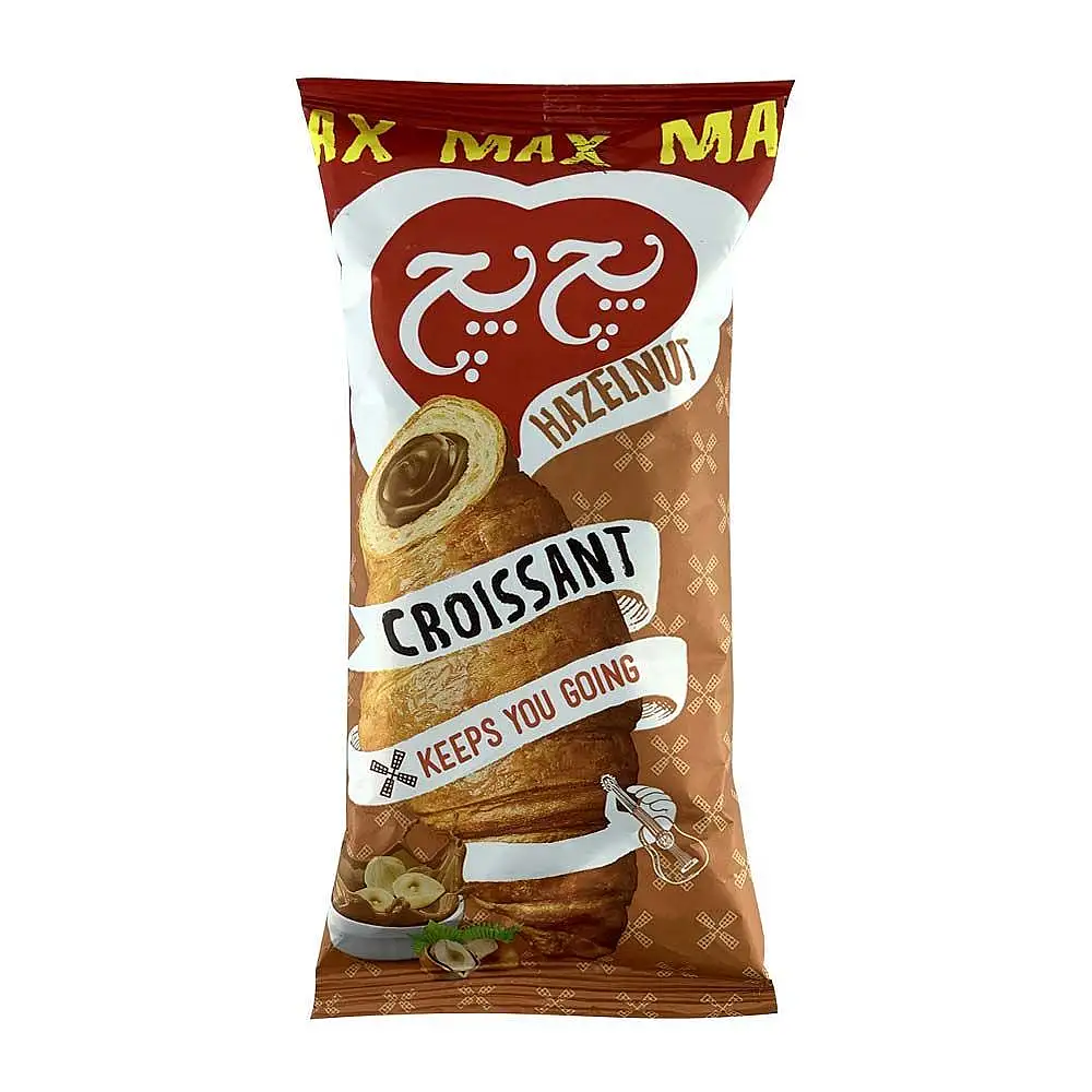 پک کروسان با مغز کاکائو فندقی مکس پچ پچ 50 گرمی بسته 12 عددی