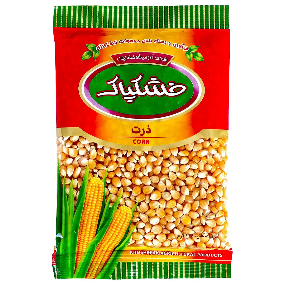 پک ذرت خشکپاک 300 گرمی بسته 3 عددی