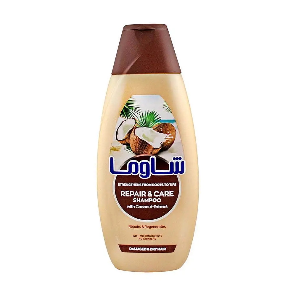 پک شامپو مو شاوما مدل Repair And Care حجم 400 میلی لیتر بسته 3 عددی