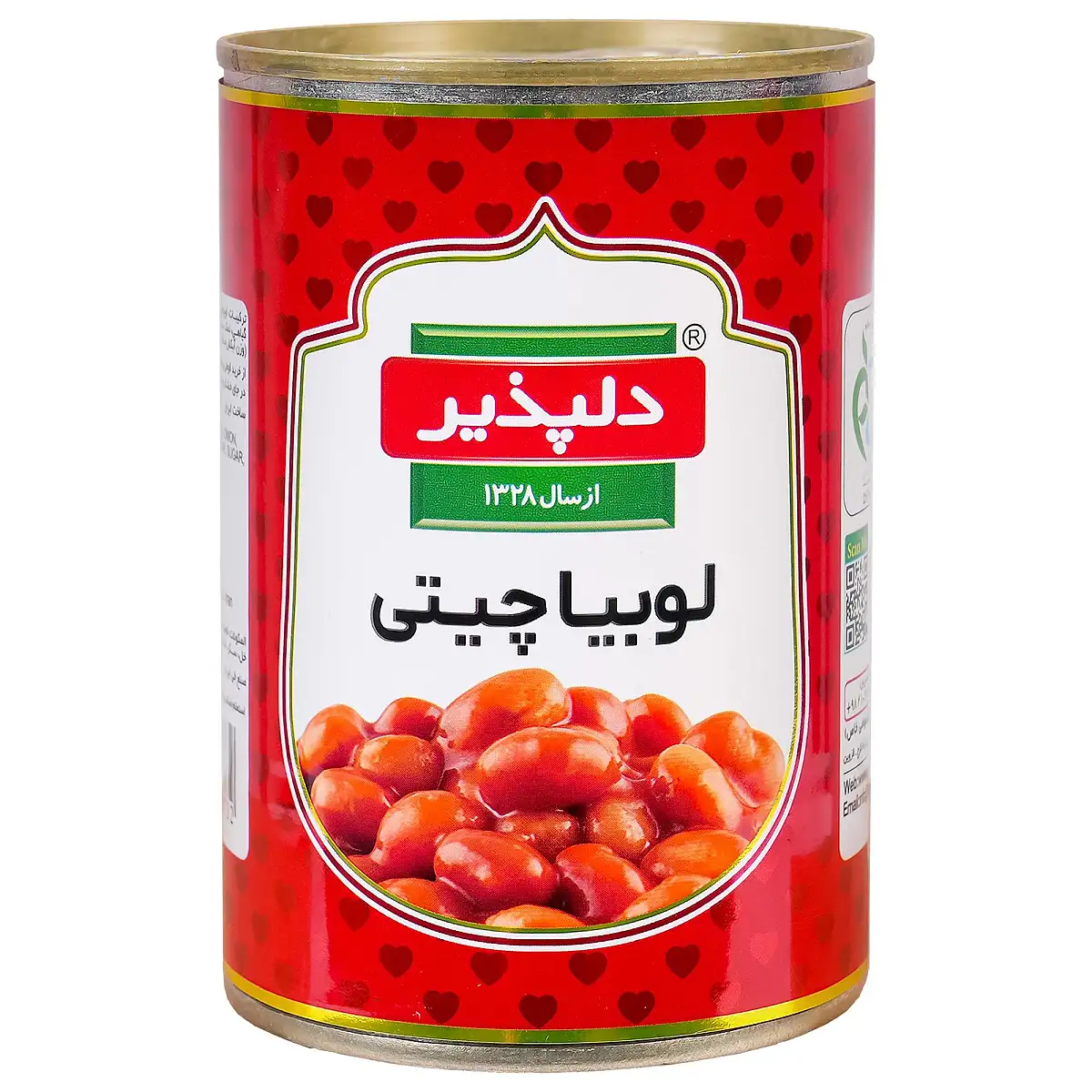 کنسرو لوبیا با سس گوجه فرنگی دلپذیر 420 گرمی