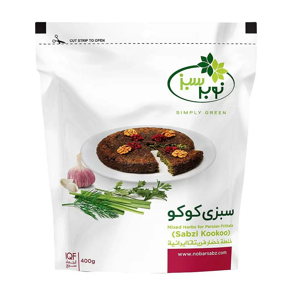 سبزی کوکو منجمد نوبر سبز 400 گرمی