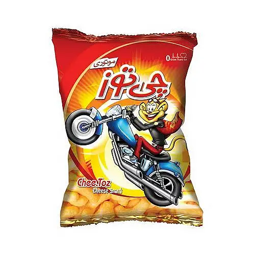 پک اسنک موتوری چی توز 90 گرمی بسته 6 عددی