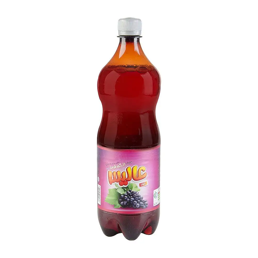 پک آبمیوه گازدار انگور عالیس 1 لیتری بسته 3 عددی